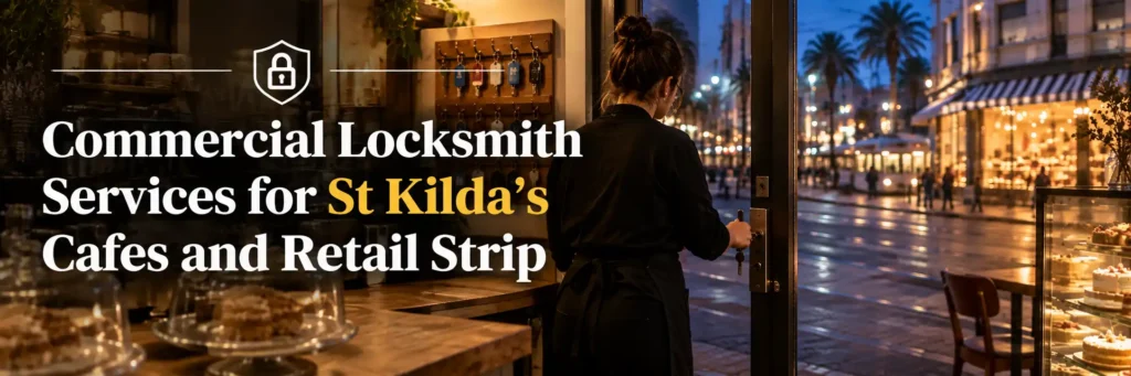 Commercial locksmith services for St Kilda cafes and retail businesses